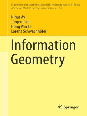 cover image of Information Geometry